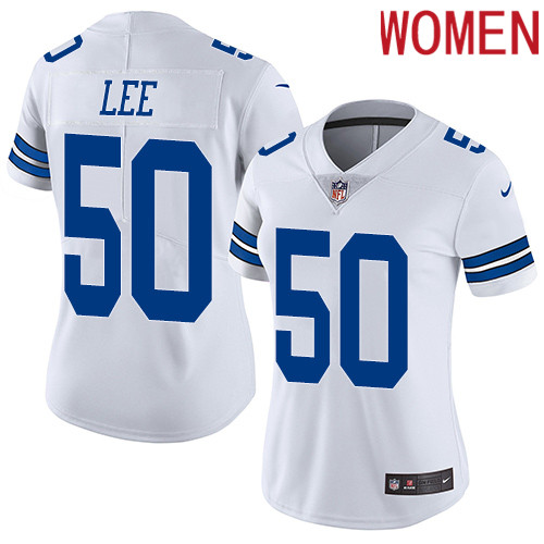 2019 Women Dallas Cowboys #50 white Nike Vapor Untouchable Limited NFL Jersey